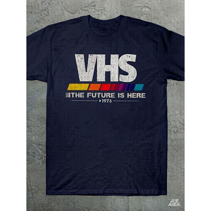 Vintage Vhs The Future Is Here Tshirt 1970s Throwback 80s 90s Movie Fan Tee
