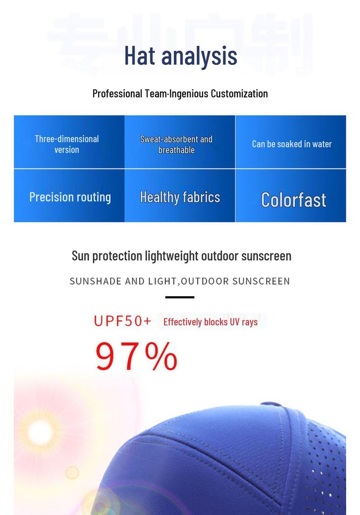 Premium Quick-Dry Unisex Running Cap with Custom Logo & Sun Protection