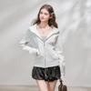 Women's Slim Fit Air Layer Hooded Zip-Up Sweatshirt