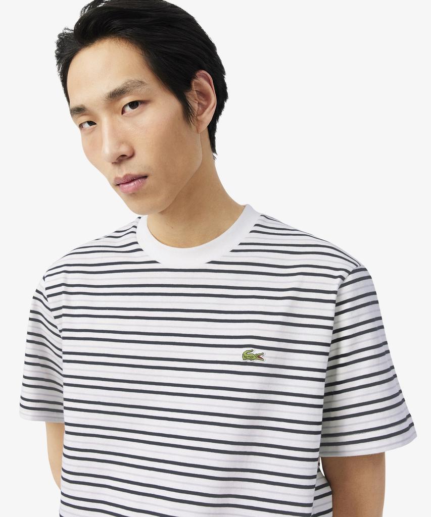 LACOSTE Men'S Multi-Stripe Short Sleeve T-Shirt Th0874-56G 7Xi