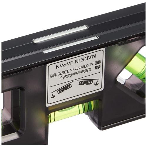 Ebisu Mini Level, Tobisan Level, for Scaffolding Assembly, Black (Skeleton) X Green, 150mm, ED-15TB3