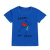 Daddy Is My Hero Boy Girl Kids TShirt Toddler Short Sleeve Tshirt Children Casual Tops Youth  Toddler Kids Fathers Day Shirts