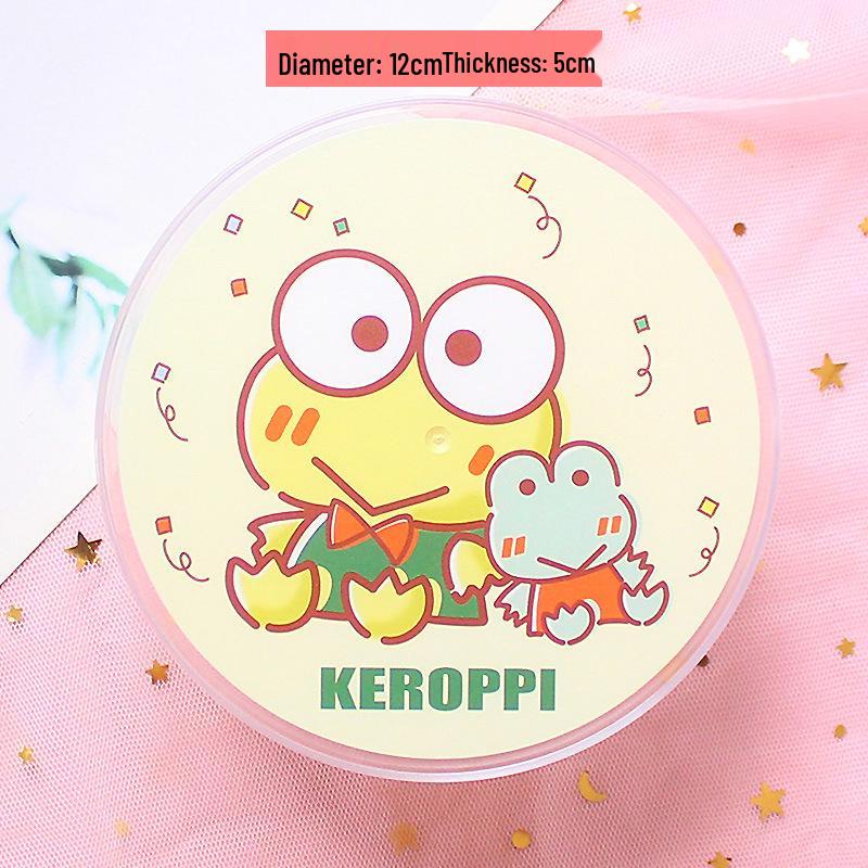 Transparent Cartoon Storage Box: Cute Round Organizer for Snacks, Candy, Gifts, or Cosmetics.