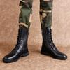Genuine Leather Boots for Men Side Zipper Comfortable Men's Boots Casual Shoes Cow Leather Winter Boots Plus Size 36-50 51 52