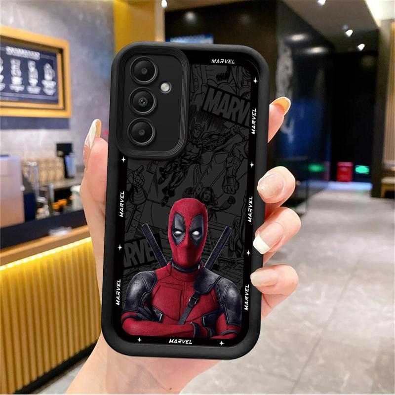 Marvel Deadpool Phone Case for Samsung Galaxy A15 A25 A35 A55 A51 A71 A72 A73 A52 A52s A53 A54 Soft 4G 5G Soft Cover
