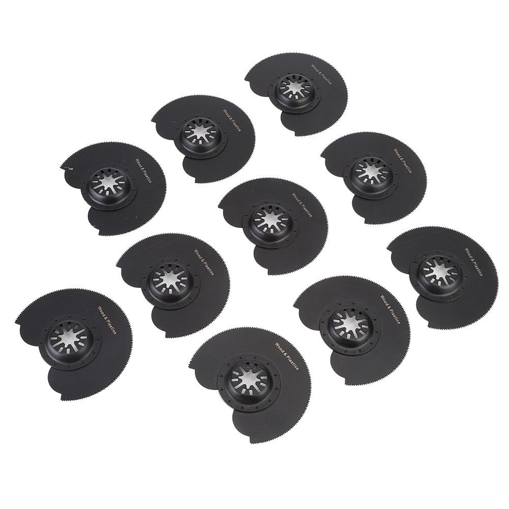 

10Pcs Semicircle High Carbon Steel High Hardness Oscillating Multi Wood Grinding Tool 91mm
