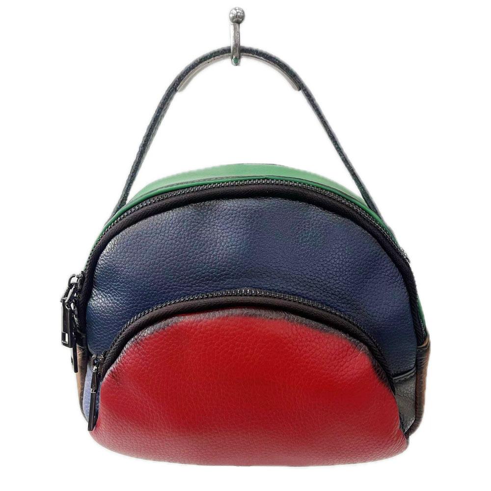 Leather Women'S Bag Spring Cowhide Portable Messenger Bag Polished Retro Bag