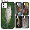 Krajews Fish Fishing Carp Funny Phone Case Cover For IPhone 18 17 Air 16 15 14 Plus 11 12 13 Pro Max Plus Coque Fundas