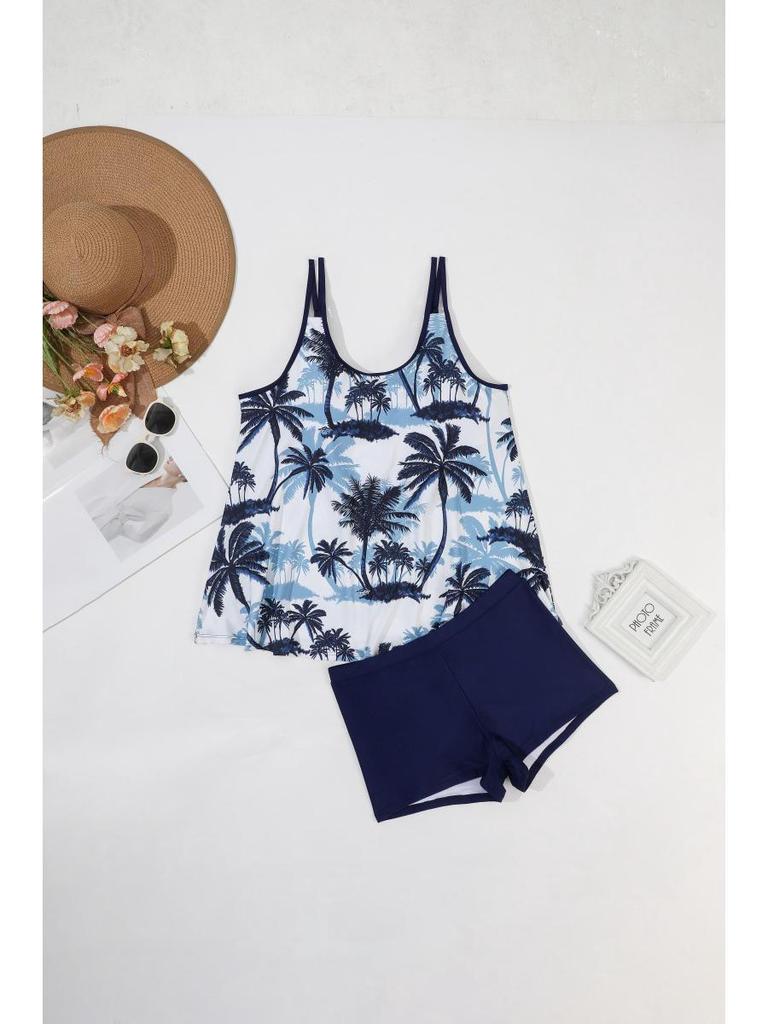 Evropské a americké sexy potištěné bikiny - Nové horké dámské plavky TK043