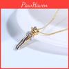 Trendy Couple Hug Necklace Geometric Shape 925 Silver Pendant Necklace