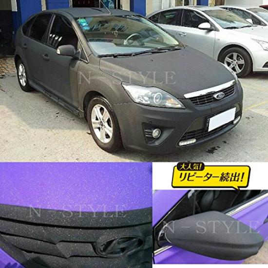 Car wrapping 152cm x Diamond Black with glitter effect sheet, 30cm,