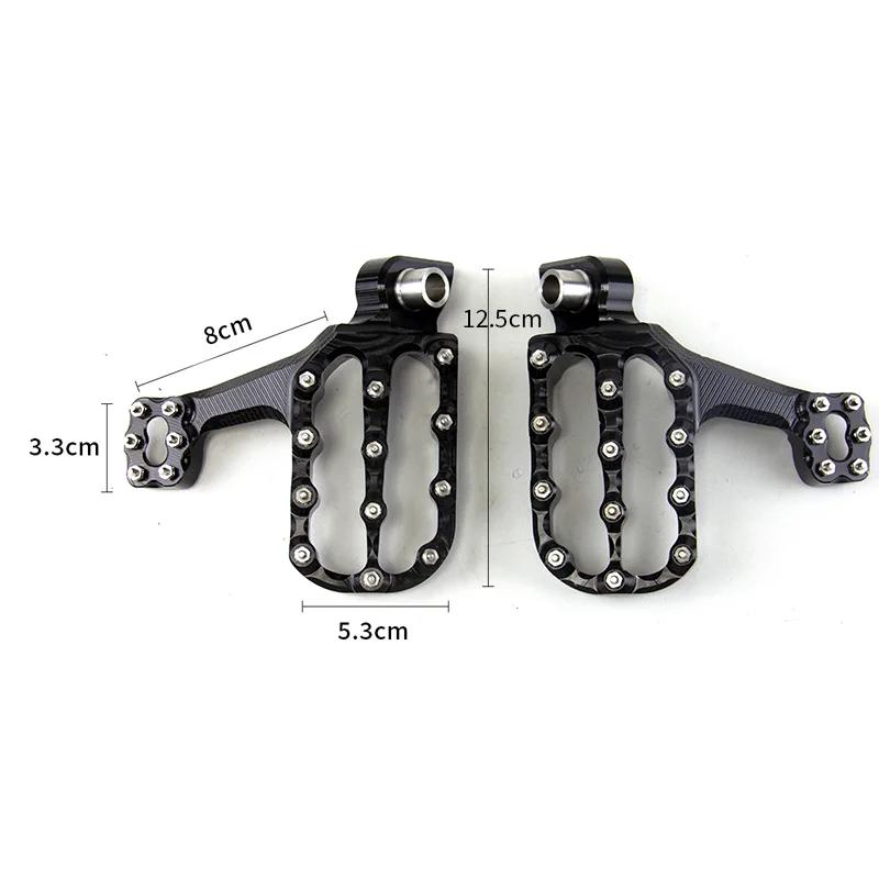 Motorcycle Universal CNC Foot Rests Pegs Motorbike Dirt Pit Bike Footpeg Pedals Off-Road FootRest For Suzuki Yamaha Honda KTM