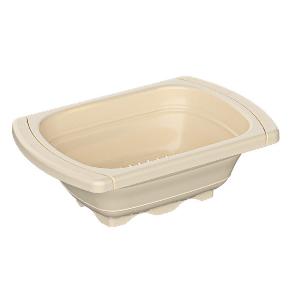 Large Capacity Sink Strainer Basket Foldable Bottom Collapsible Colander  Tableware