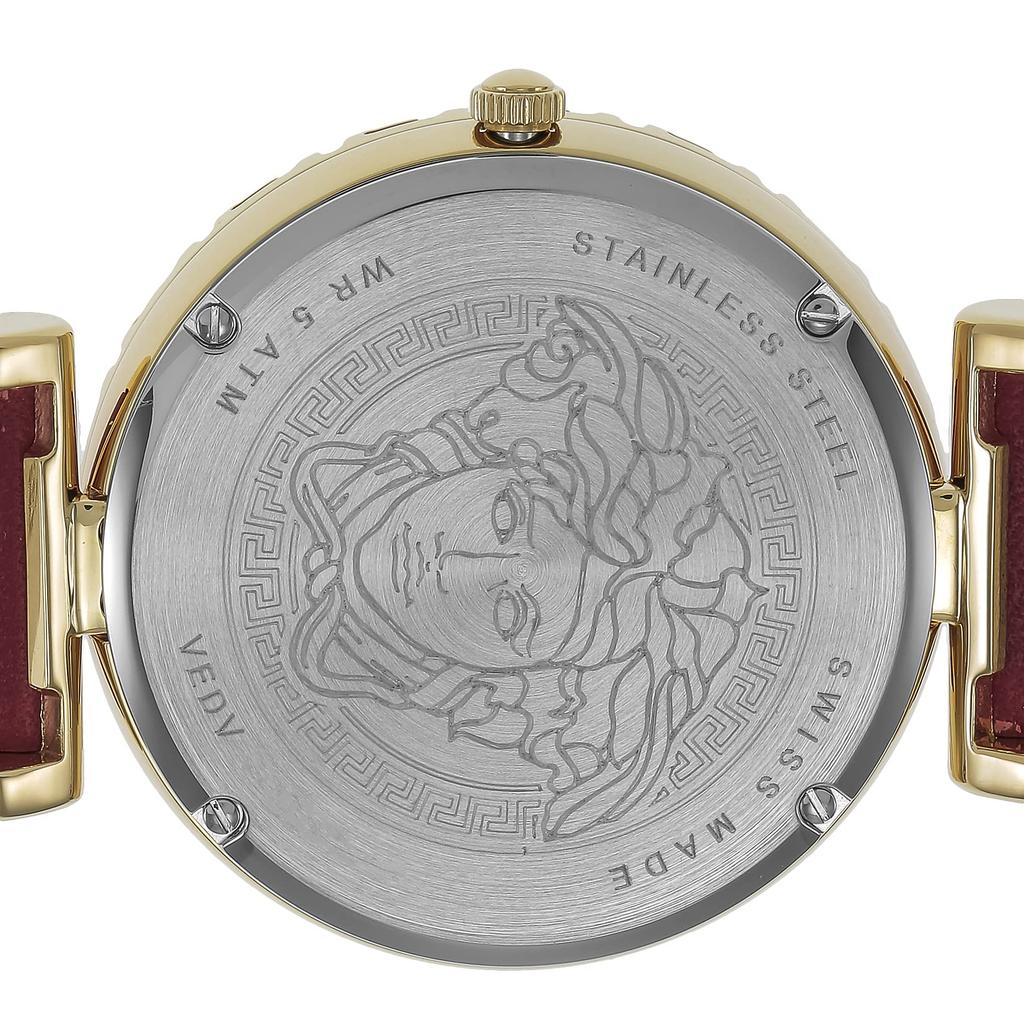 Watch Palazzo Empire Red Dial Stainless Steel Sapphire Glass Quartz 37MM Swiss Watch VEDV00319 [Versace] Women's [Item]