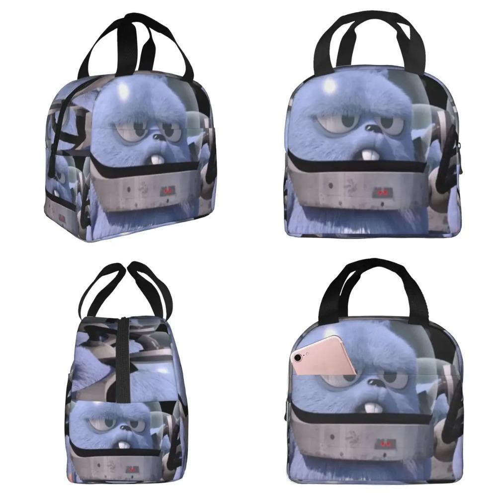 Grizzy und die Lemminge Isolierte Lunchtasche für Kinder Schul-Kühltasche Thermische Lebensmittelbox Tragbare Lunchboxen Behälter