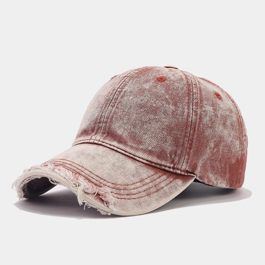 Trendy Brand Fashion Ripped Cap Women's Face Small Soft Top Baseball Cap Literary Retro Visor Men's Hat