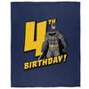 Soft Touch Batman 4th Birthday Throw