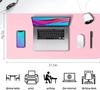 Büro Schreibtischunterlage Wasserdicht PVC Leder Tisch Dünn Großes Mauspads XXL Laptop Schreibunterlage Teppich Schwarz Rosa Firmenzubehör