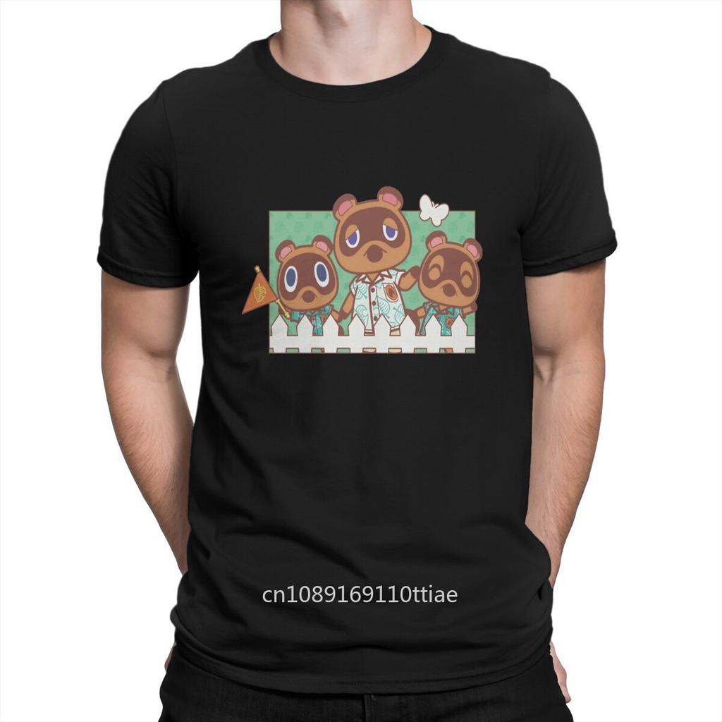 Tom Nook Family Unique TShirt Animal Funny Crossing Timmy Game Casual T Shirt Summer unisex T-Shirt For Men Women