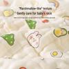 Oeny 6-lagige Lyocell-Gaze Baby Winterdecke - Frucht Hase