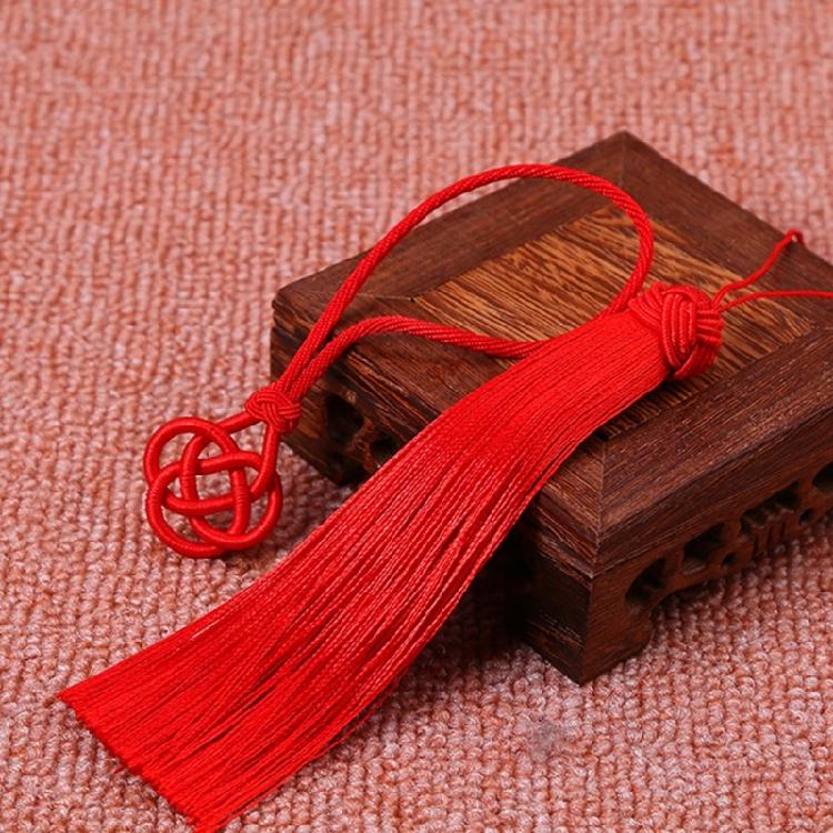 Artistic Chinese Style Tassels Accessory Keyring Pendant Chain Polyester Keychain Decoration For Everyday Use
