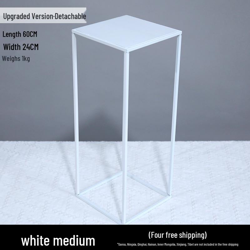 Żelazny Kwiatowy Stojak Kolumnowy do Dekoracji Uliczki Weselnej