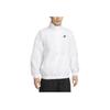 Nike Solid Color Stand Collar Half-Zip Casual Long Sleeve Jacket Men Jackets White DQ4911-100