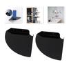 2pcs Wall Mount Floating Corner Shelves Quarter Round Hanging Corner Shelves for Bedrooms Living Rooms Shower Room