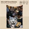 Game H-Line Miami-I Throw Warm Soft Flannel Blanket, Multi-Use For Sofa Bed Camping Travel Nap