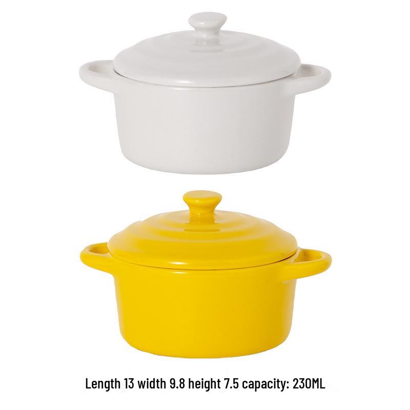 Microwave & Oven Safe Ceramic Stew Pot with Lid