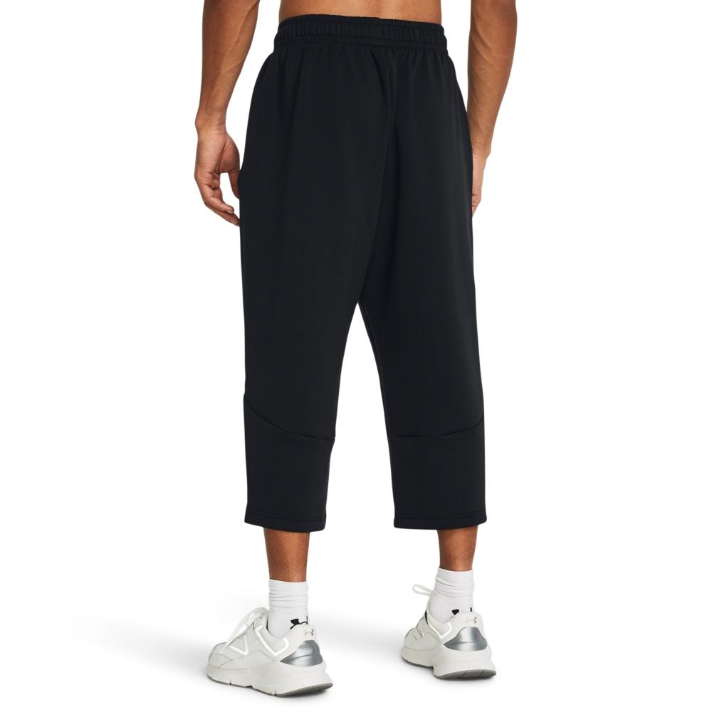 Under Armour Unstoppable Solid Loose Fleece Training Cropped Knit Pants Men Pants Black 1384010-001