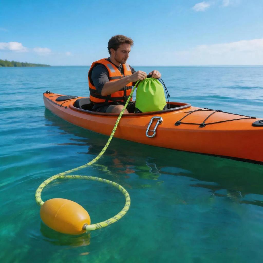 Heavy Duty Boat Tow Rope With Stainless Steel Hook Reflective Strap Tubing Rope For River Lake Pool Surf Watersports