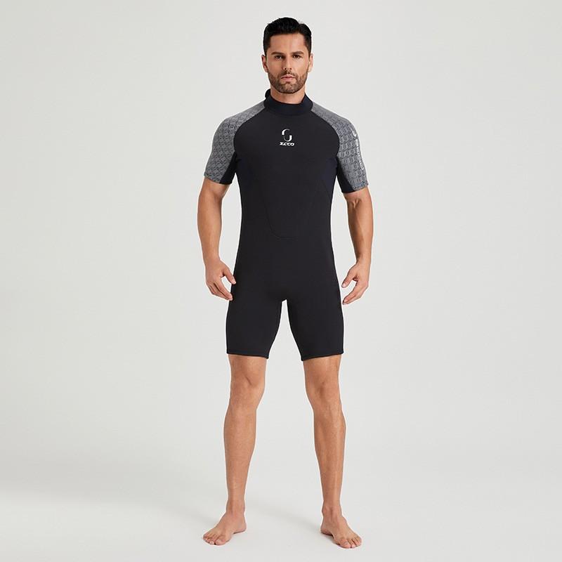 

ZCCO 3mm Short-sleeved Wetsuit Men s Thick Warm Women s Cold-proof Surfing Suit M