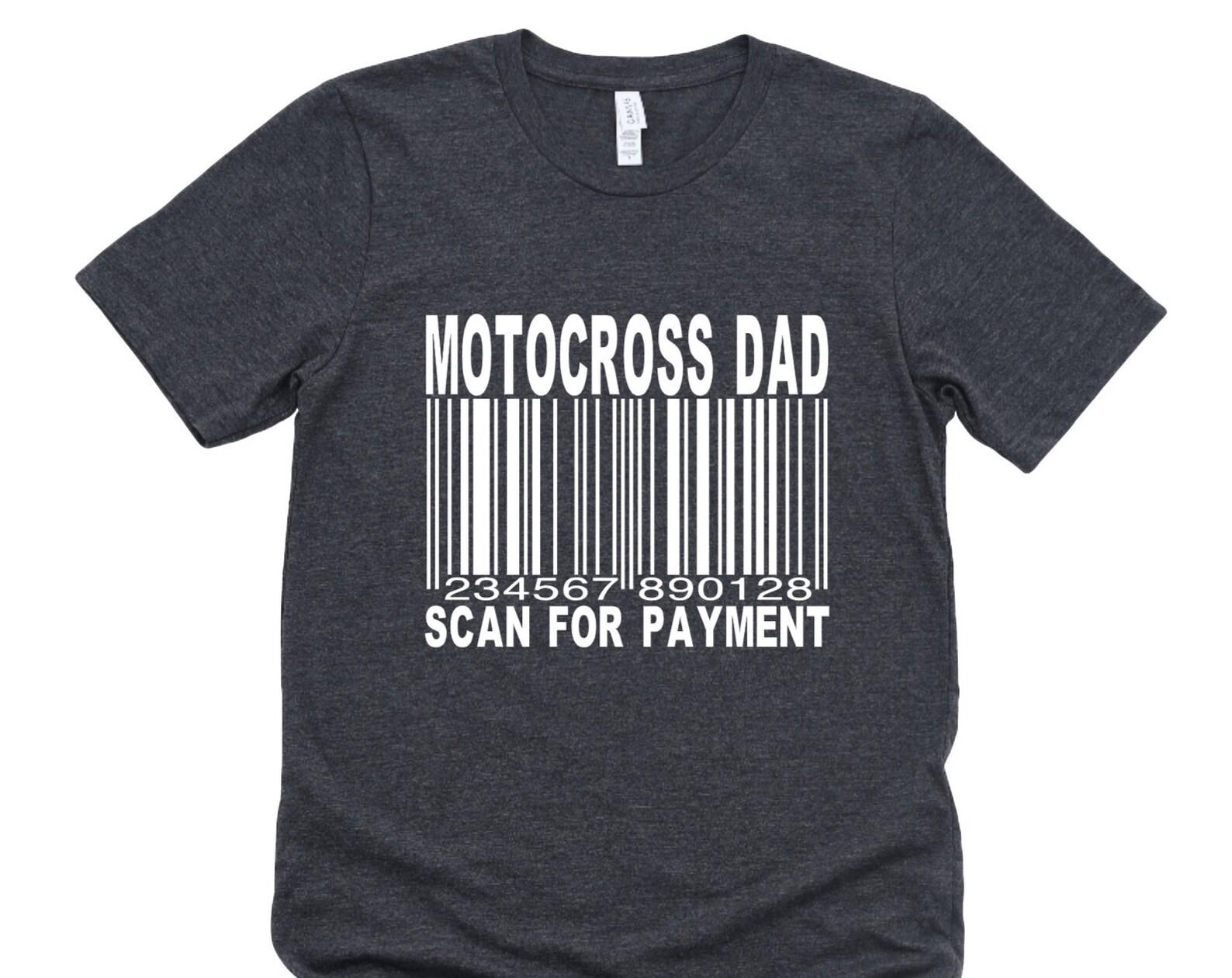 Motocross Dad Scan for Payment Graphic Tee 2XL