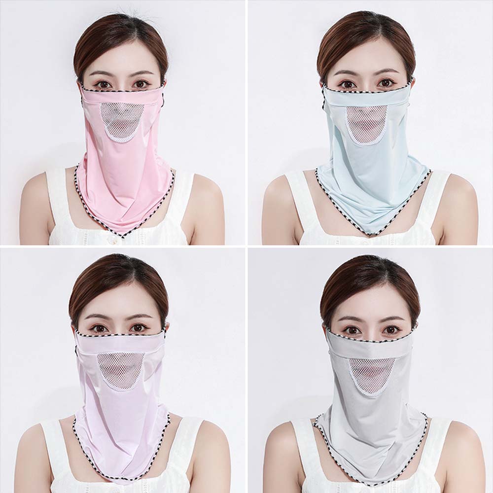 Outdoor Sun Protection Ice Silk Riding Neck Protection Scarf Face Cover Neck Mask Mouth Mask