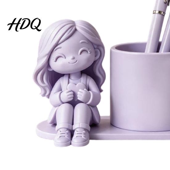 Cute Desk Organizer 3D Printed Pen Holder Creative Desktop for Pencils Gel