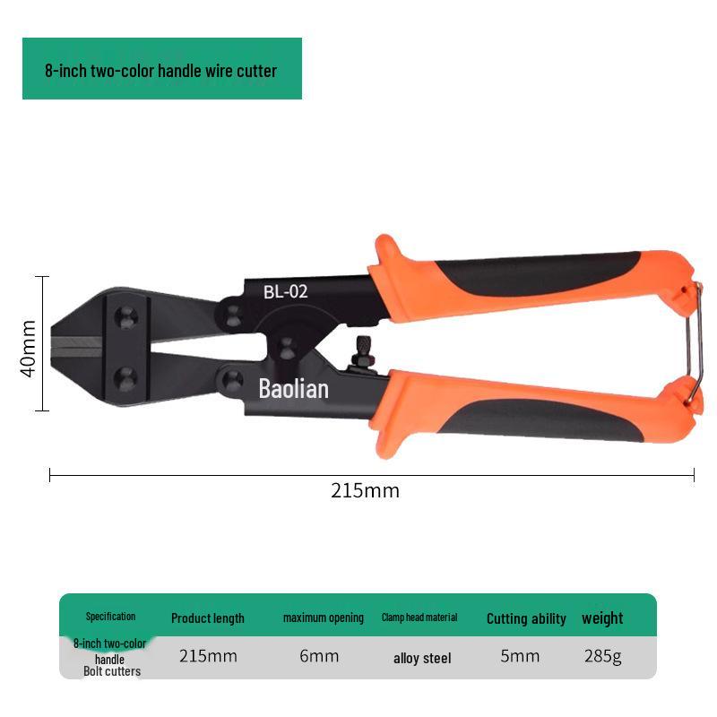 High-Leverage Multifunctional Wire Cutters and Pliers for Iron and Steel