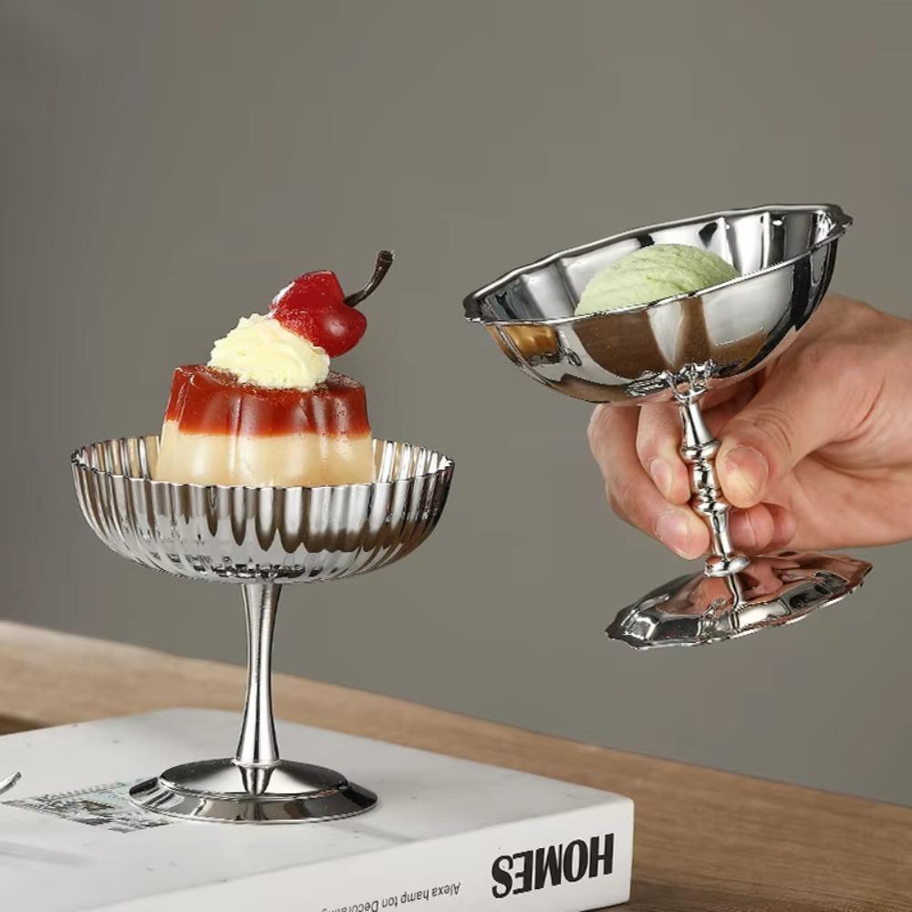 Anti-rust Pudding Cup Unbreakable Dessert Goblet Ice Cream Bowl Smoothie Cup Afternoon Tea