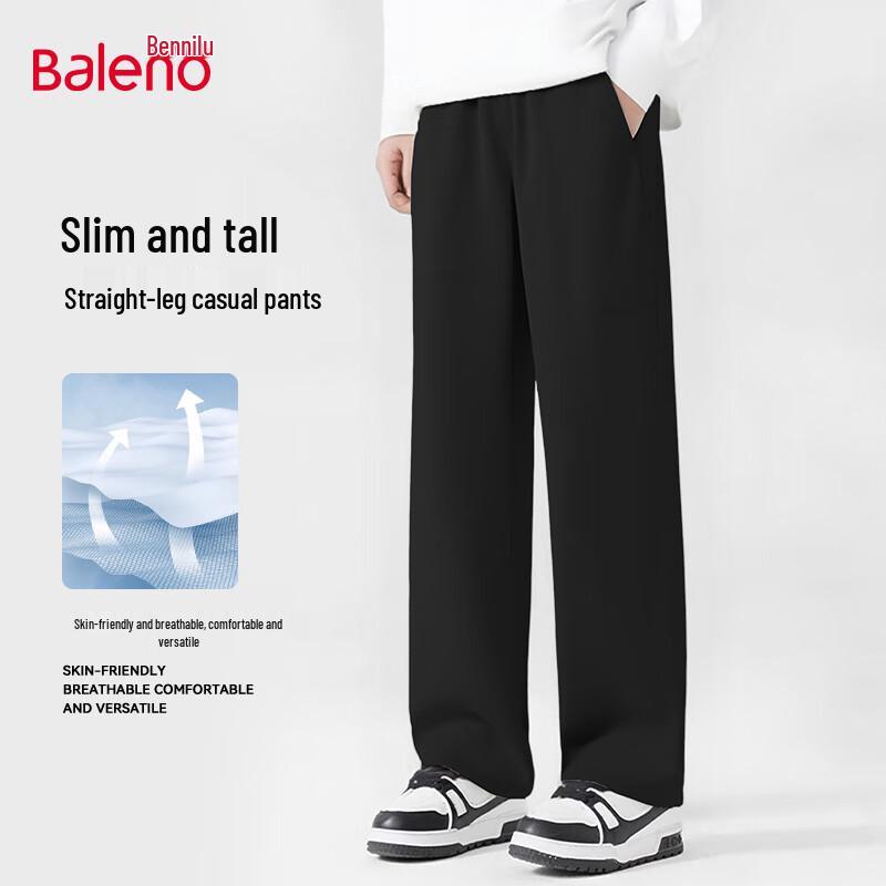 

Baleno Men s Cool Cotton Straight-Leg Casual Pants XL