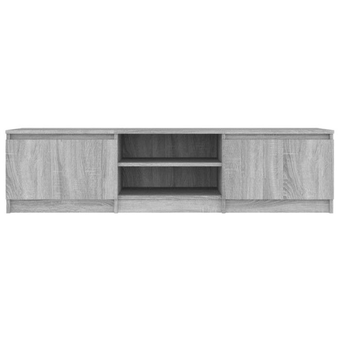 VidaXL TV Stand Sonoma Grey 140x40x35.5 Cm Engineered Wood 815358