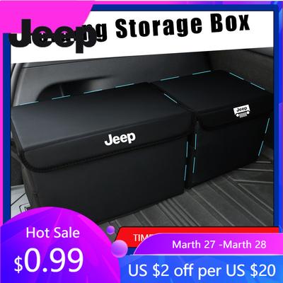 Für Jeep Großes Auto Kofferraum Aufbewahrungsbox Weiches Filz Organizer Zubehör Für Jeep Grand Cherokee Wrangler Renegaed Compass Patrio