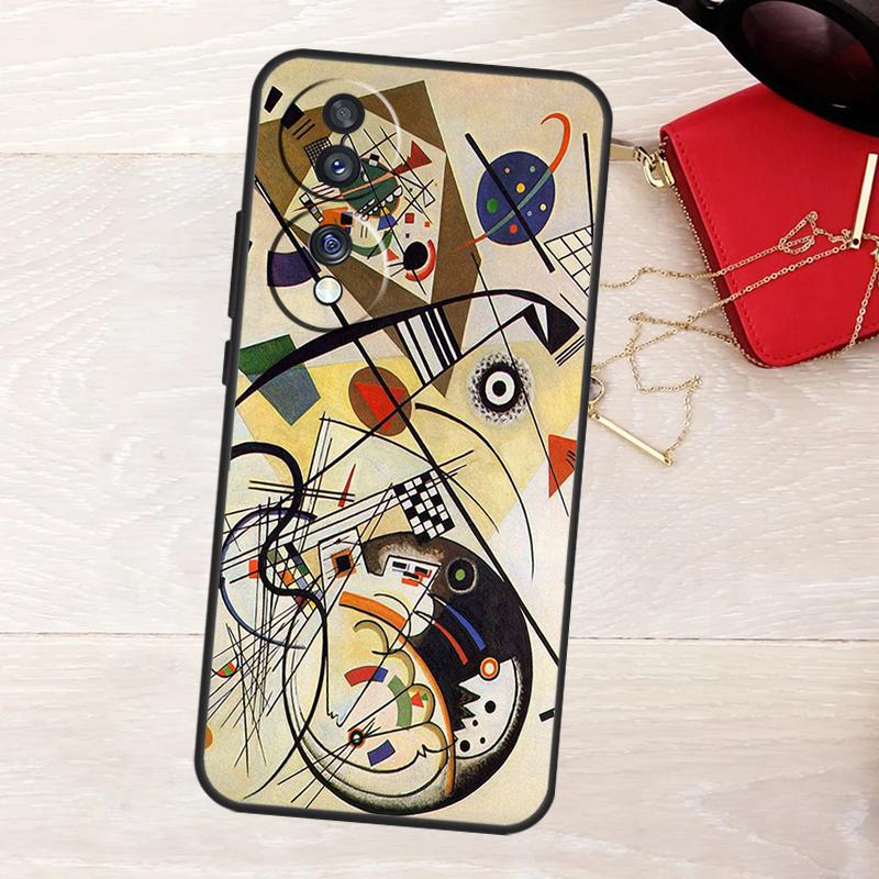 Wassily Kandinsky Abstract Artistic Case For Honor 200 400 Pro 50 70 90 X9a X9b X9c X9d X8a X8b X8c Magic 7 Lite 5 6 8 Pro Cover