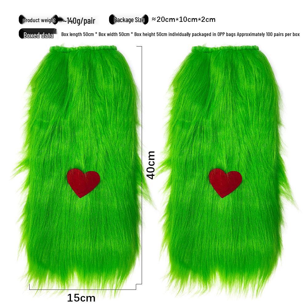 Grinch Apple Christmas Arm Decorations - Cute & Funny Masquerade Props