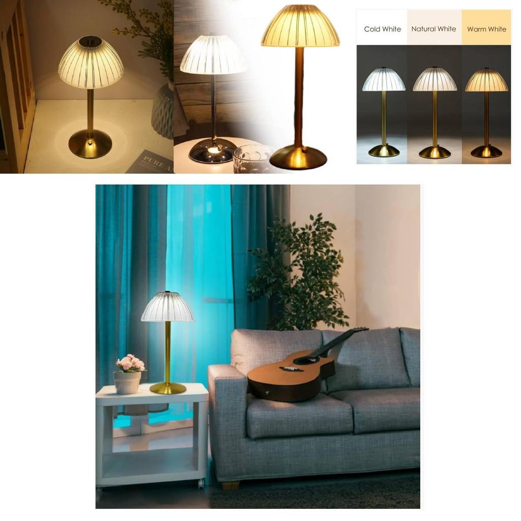 Elegant 5v Touch Sensor Retro Metal Table Lamp With Creative Pumpkin Style And Versatile Night Light Function