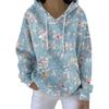 Women's Fall And Winter Printed Pullover Hooded Sweatshirt Long Sleeve Fashion Sweatshirt