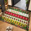 Christmas Theme Floor Carpet, Soft Area Rug, Xmas Indoor Home Holiday Decoration