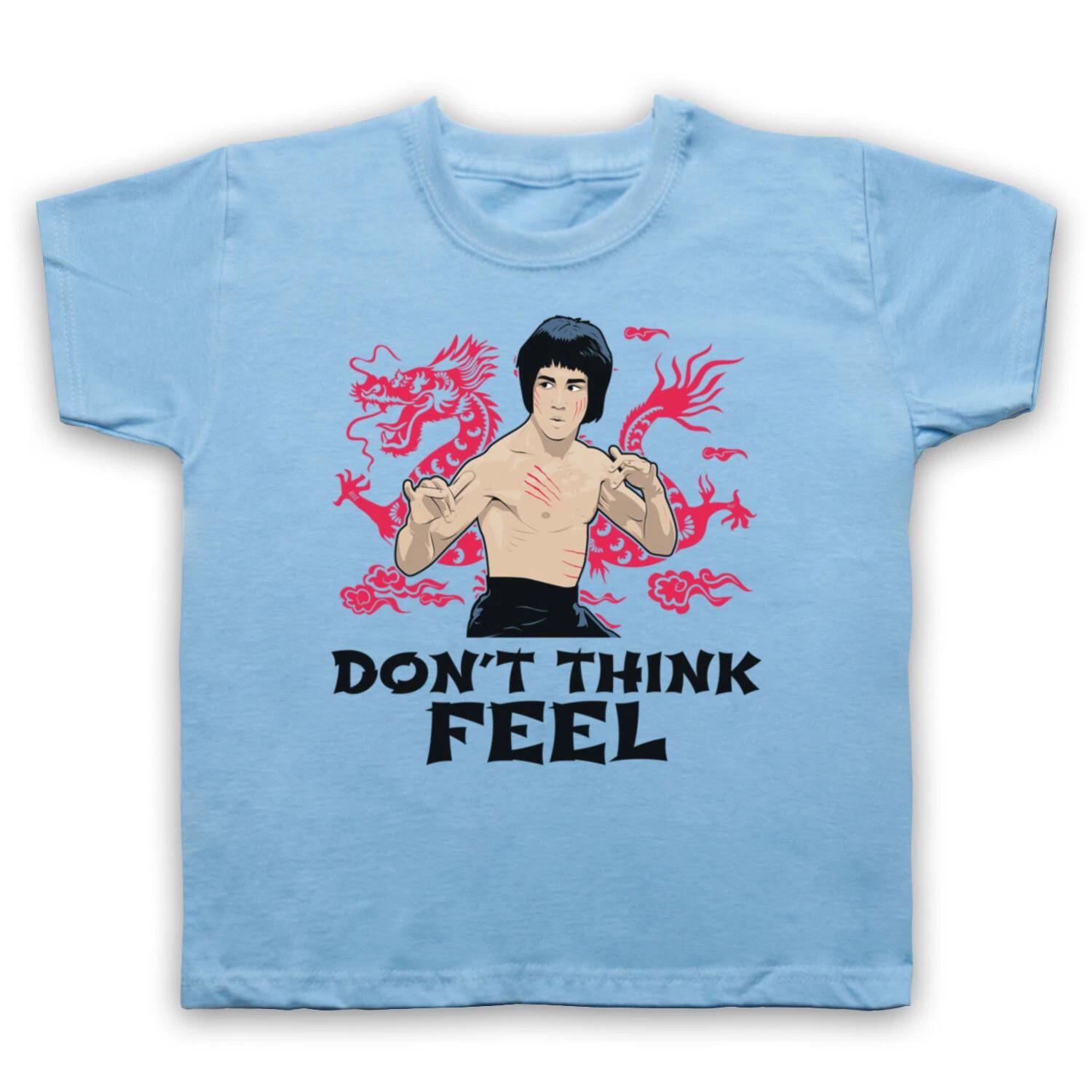 

BRUCE LEE DON T THINK FEEL DRAGON UNOFFICIAL ENTER THE KIDS CHILDS T-shirt 160
