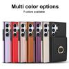 Case for Samsung S26 S25 S24 S23 S22 S21 Plus Ultra Ring Card Insertion Protective Cover Full Coverage Plain With Holder