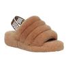 UGG Fluff Yeah Klapki Kasztanowe Damskie 1095119-CHE