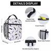 Eyelash Eyes Insulated Lunch Tote Bag Lashes With Purple Glitter Effect Seamless Cooler Thermal Bento Box Outdoor Camping Travel